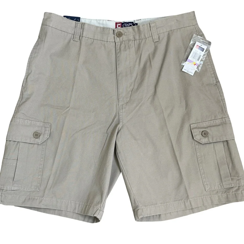 Chaps Mens Khaki Cargo Shorts 38